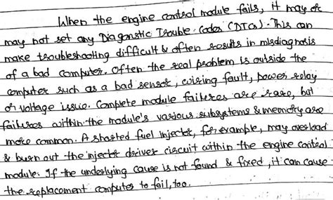 Explain working of ECM in a vehicle