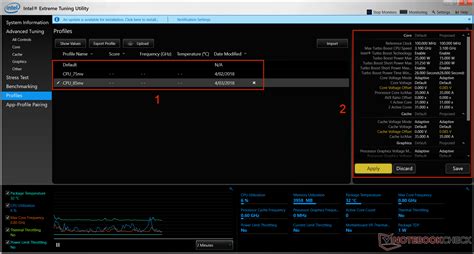 Intel Extreme Tuning Utility (XTU) Undervolting Guide - NotebookCheck.net Reviews