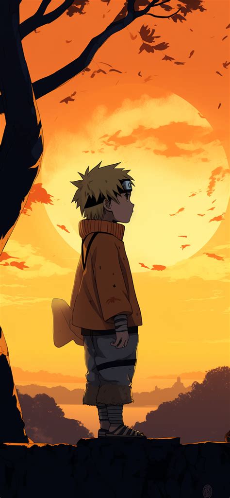 Kid NARUTO at Sunset : r/iWallpaper