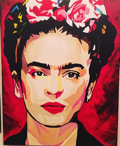 Painting Frida Kahlo