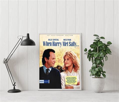 When Harry Met Sally Poster Rob Reiner Minimalist Movie Poster Vintage Retro Art Print Custom ...