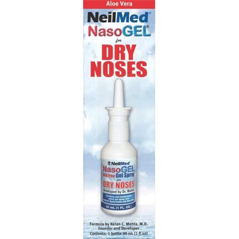 Neilmed NasoGel Nasal Moisturizer Spray For Dry Noses - 30ml