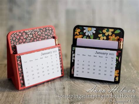 Mini Desk Calendar - Day 3 of 12 Days of DIY Gift Ideas | Mini desk calendar, Handmade desk ...