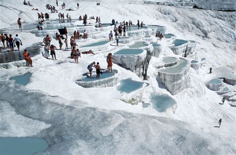 The amazing Pamukkale Springs, where people have been bathing for thousands of years. : pics