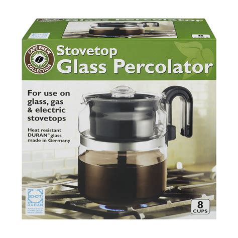 Coffee Maker Stove Top 8 Cup Thermal Pot Glass Kitchen Percolator Stovetop Perk 39206724441 | eBay