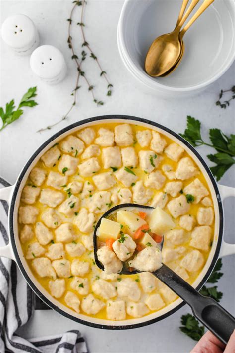 Creamy Knoephla Soup (Potato and Dumplings) – State of Dinner