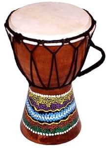 Tambour Djembe peint -Tambour Bongo ouest africain (Hauteur: 15cm): Amazon.fr: Instruments de ...