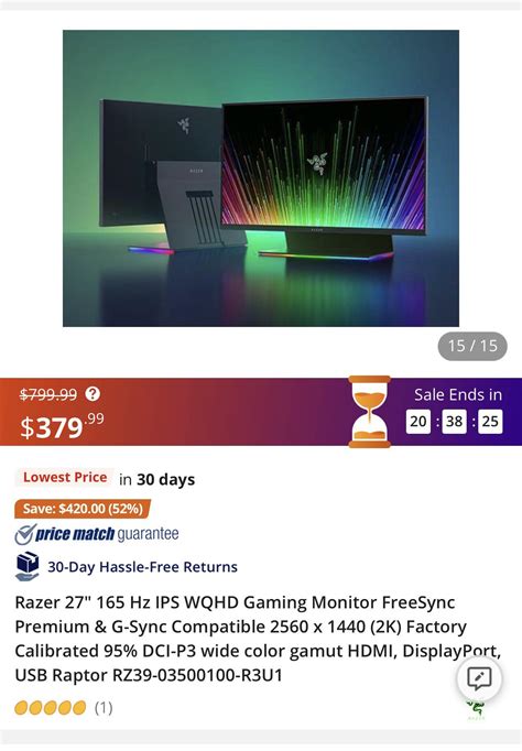 The razer gaming monitor got a massive price cut on Newegg is it still even worth it still at ...