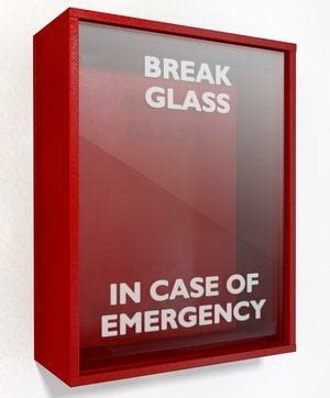 "In Case Of Emergency Break Glass" Sticker Malaysia