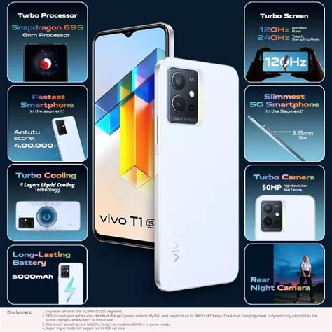 vivo T1 5G in Silky White Variant launched in India; T1X, T1 5G, and T1 ...