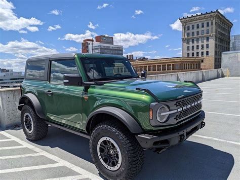 Bronco Badlands on Instagram: “Joshua sent us pics of his 2 door Eruption Green Badlands with ...