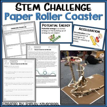 Paper Roller Coaster STEM Challenge by Dreams Teach | TpT