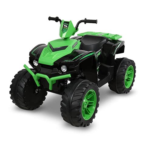 12V Battery-Powered Ride-On for Kids Electric 4-Wheeler Quad ATV Ride ...