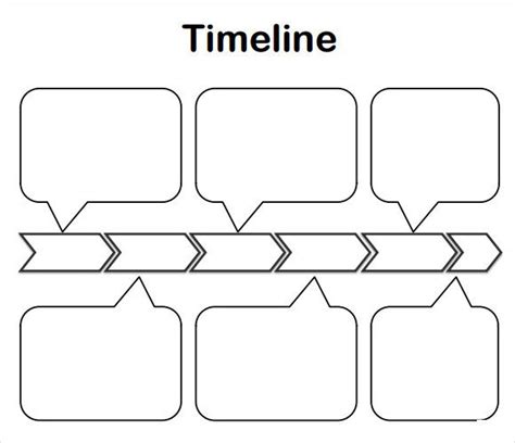 Casual Blank History Timeline Template Examples