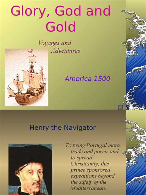 Glory God and Gold | Voyages Of Christopher Columbus | Christopher Columbus