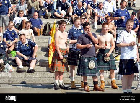 Tartan Army in London Stock Photo - Alamy