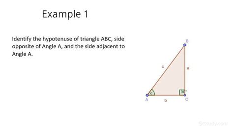 How to Identify Opposite, Adjacent & Hypotenuse Sides from a Diagram | Trigonometry | Study.com