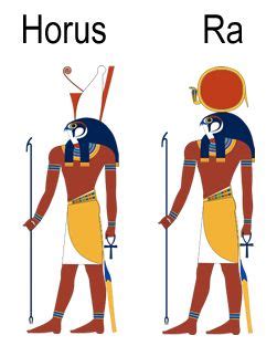 the egyptian god horus and ra