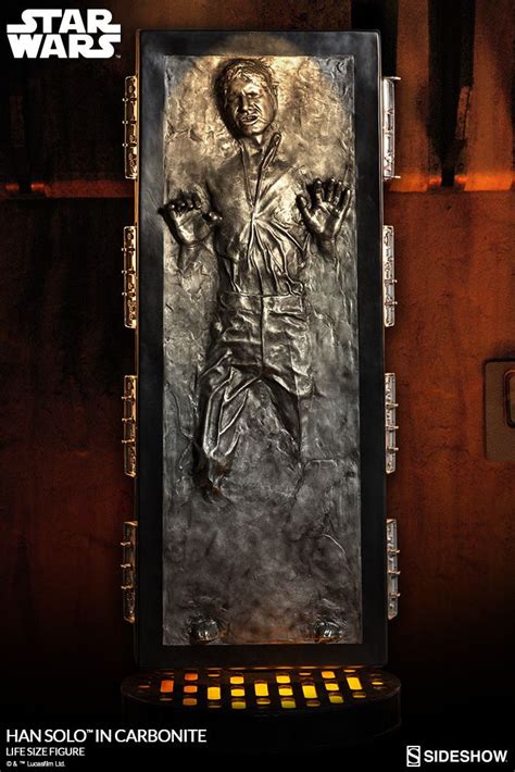 Han Solo in Carbonite Traga para casa um pedaço dolegado do filmeStar Warscom o Sideshow Han ...