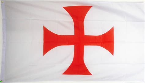 KNIGHTS TEMPLAR RED CROSS FLAG 5X3 Christian Crusades Crusader ENGLAND ...