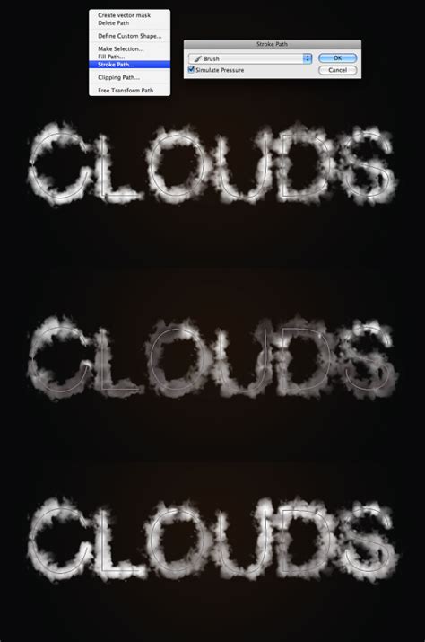 Photoshop Quick Tips #6: Cloudy Text