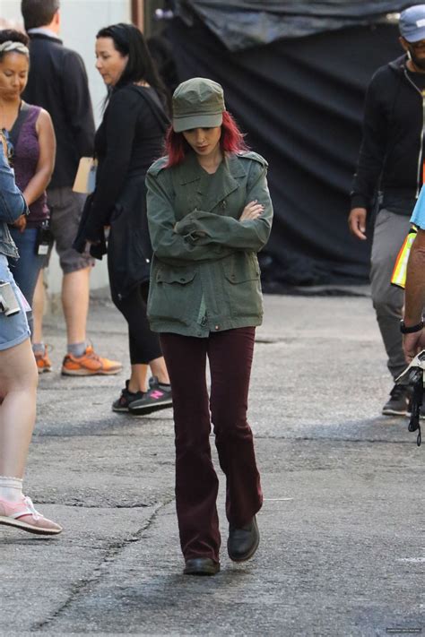 LILY COLLINS on the Set of ‘Okja’ in Vancouver 08/12/2016 – HawtCelebs