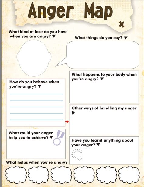 Therapist Aid Worksheets For Children | Anger Management Worksheets