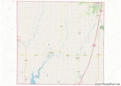 Map of Clinton County, Missouri