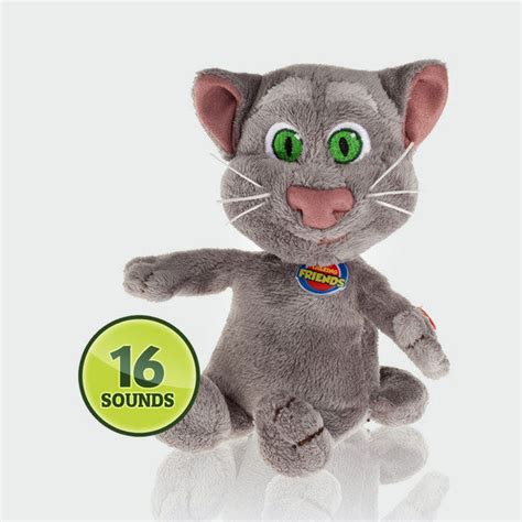 Plush Toy Talking Tom S - scratch his tummy and activate up to 16 sounds