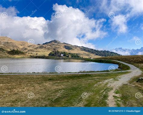 Bettmersee at Cloudy Weather at Bettmeralp, Switzerland Stock Image - Image of water, outdoor ...