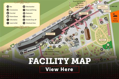 Saratoga Race Course Map