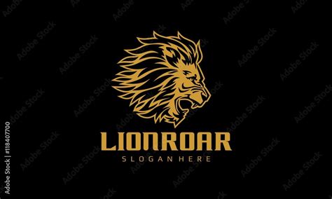 Lion Roar Logo Stock Vector | Adobe Stock