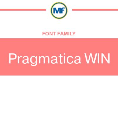 Download Pragmatica WIN Fonts | MaisFontes