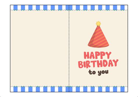 Free Printable Foldable Birthday Cards To Color - Printable Templates