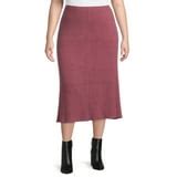 Terra & Sky Women's Plus Size Sweater Skirt - Walmart.com