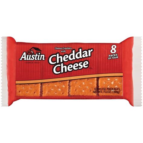 Austin Cheese Crackers With Cheddar Cheese 8 ct; 0.93 oz; 7.4 oz; 209 gram | Shipt