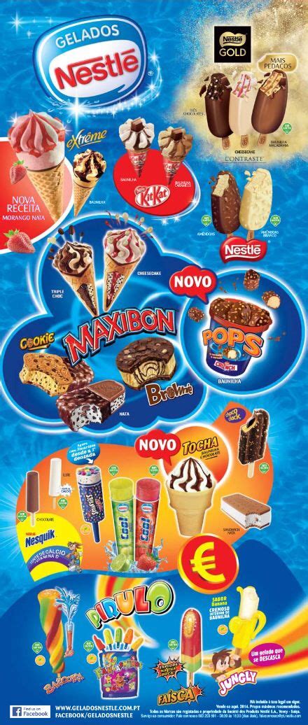 Nestle Ice Cream Price Board designed for Portuguese 2104 summer campaign. | Biche