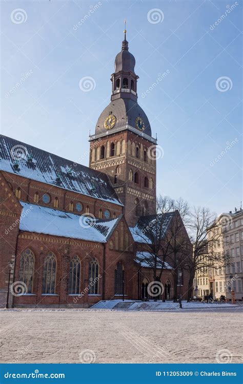 Riga Dome Cathedral, Latvia. Editorial Stock Image - Image of latvia, snow: 112053009