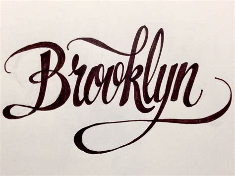 Brooklyn | Brooklyn tattoo, Lettering, Name tattoos