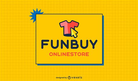 Online Store T-shirt Logo Template Vector Download