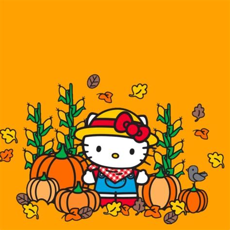 Orange fall hello kitty | Hello kitty wallpaper, Hello kitty drawing, Hello kitty halloween