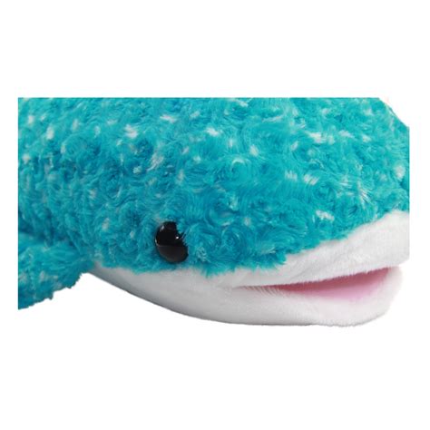 Fuzzy Shark Plush Doll, Blue, Kawaii, Super Soft, 19 Inches, Big Size
