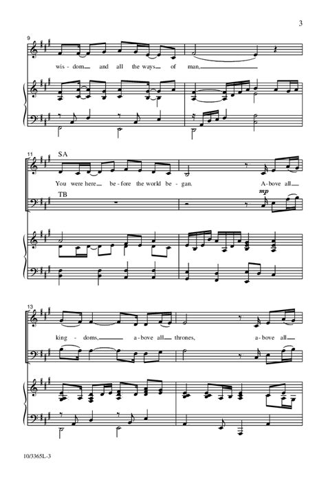 Above All (SATB ) by Paul Baloche & Lenny L | J.W. Pepper Sheet Music