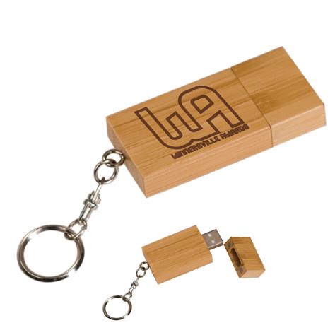 Bamboo Solid 8GB USB Flash Drive/Keychain – Winnersville Awards