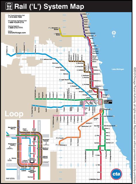 Chicago L-Train | 路線図