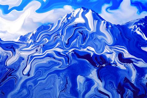 Abstract Mountain Painting at PaintingValley.com | Explore collection ...