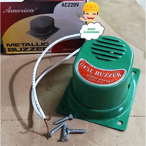 America Oval Metallic Buzzer 220V Door Buzzer Bell Buzzer Alarm Buzzer | Shopee Philippines