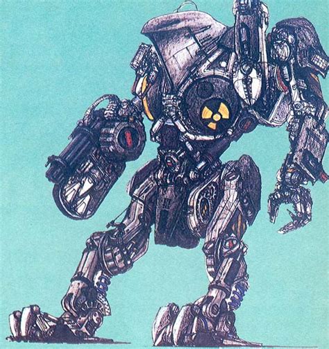 Concept art of villain Cain (RoboCain), from ROBOCOP 2 (1990). (And a publicity still ...