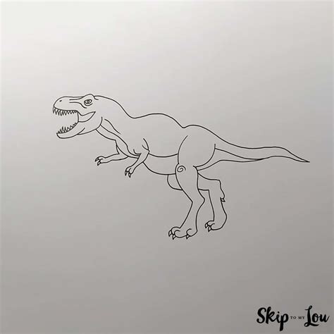 Easy Dinosaur Drawings For Kids