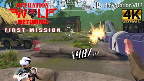 [Mission 1] Operation Wolf Returns: First Mission PS5 (PS VR2) 4K No ...